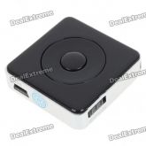 Elegante Mini USB MP3 Player recarregável - Preto (Suporte 8