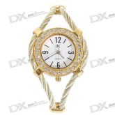 Assista Lady belo estilo bracelete de pulso de Cristal de Qu