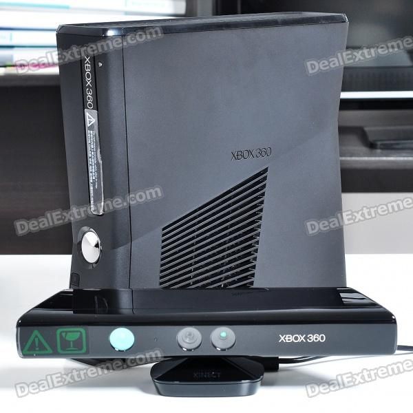 Genuine XBOX 360 Slim 4GB Console + Sensor Kinect + Adventur