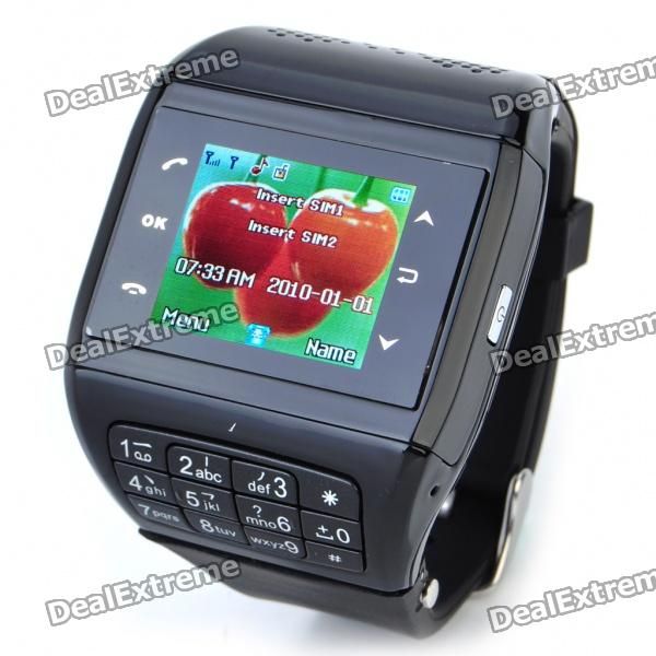 1,3 "Touch Screen relógio de pulso Estilo Dual SIM Dual Netw