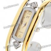 Elegante Pulseira faixa de relógio de pulso de quartzo - Gol